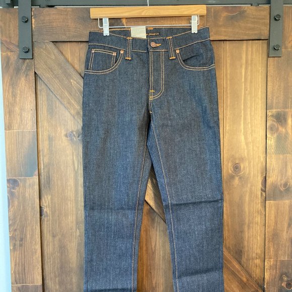 Unisex NUDIE JEANS Grim Tim Denim Pants (NWT) - Picture 1 of 4